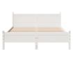 fehér tömör fenyőfa ágy matrac nélkül 160 x 200 cm