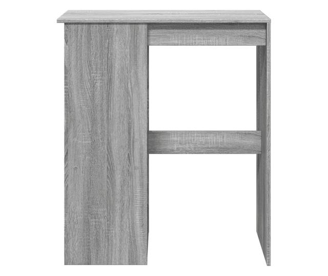 szürke sonoma szerelt fa bárasztal tárolókkal 90x47,5x103,5 cm