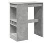 betonszürke szerelt fa bárasztal tárolókkal 90x47,5x103,5 cm thumbnail 2