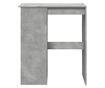 betonszürke szerelt fa bárasztal tárolókkal 90x47,5x103,5 cm thumbnail 4