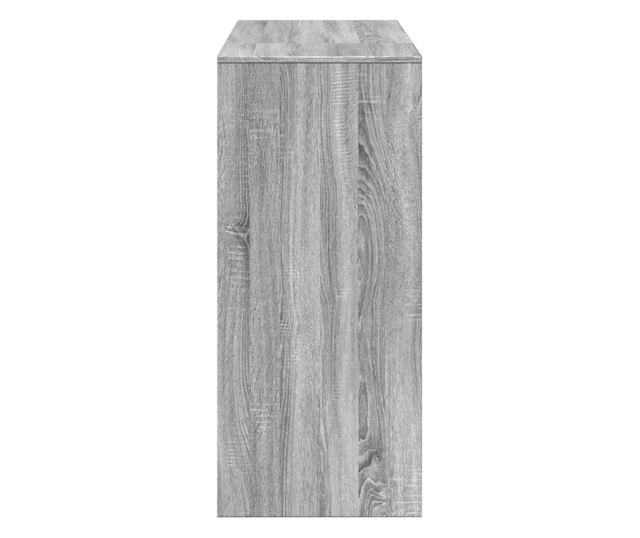 szürke sonoma szerelt fa bárasztal polccal 124 x 46 x 103,5 cm