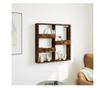 füstös tölgy színű szerelt fa fali szekrény 80 x 15 x 80 cm thumbnail 1