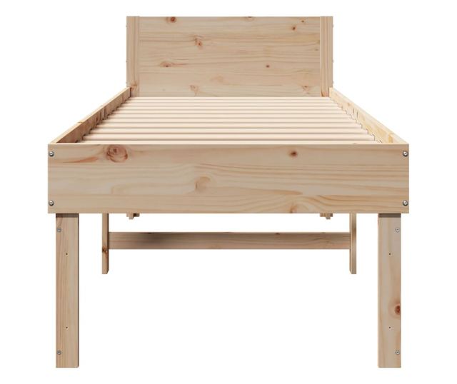 tömör fenyőfa ágy matrac nélkül 75 x 190 cm