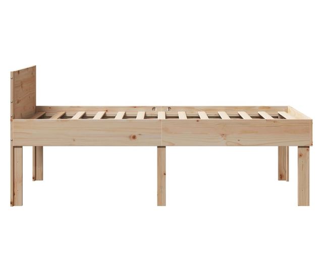 tömör fenyőfa ágy matrac nélkül 75 x 190 cm