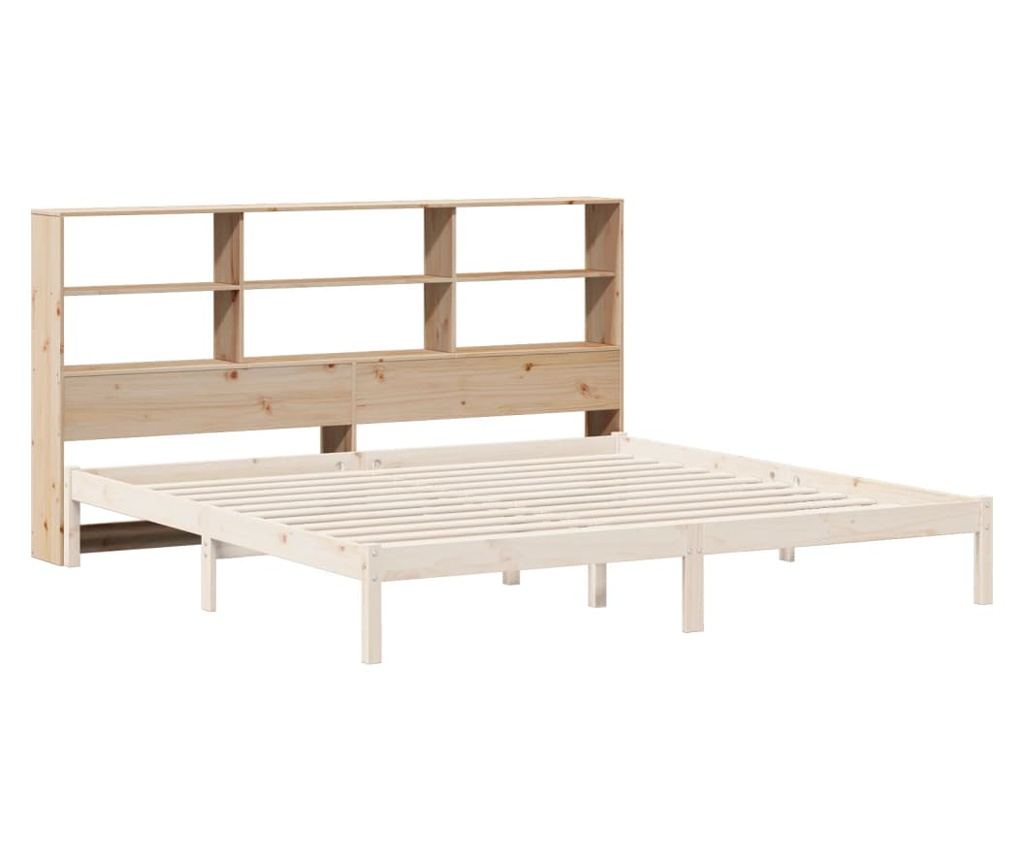 tömör fenyőfa fejtámla tárolóval 200 cm - 7