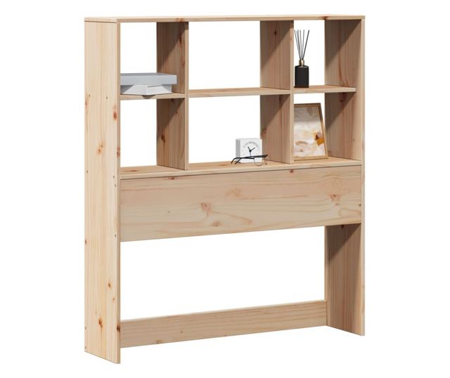 tömör fenyőfa fejtámla tárolóval 100 cm