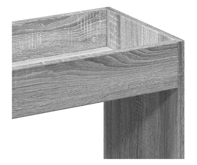 szürke sonoma színű szerelt fa magasszekrény 63 x 33 x 140 cm