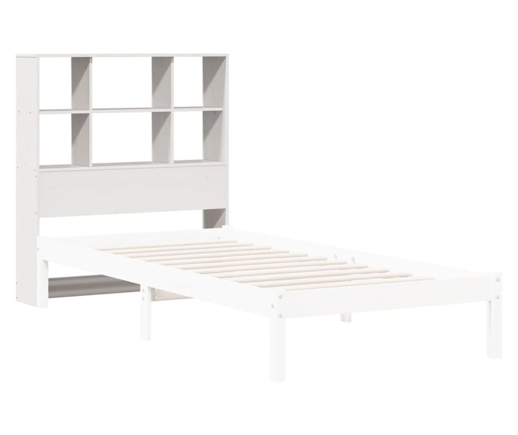 fehér tömör fenyőfa fejtámla tárolóval 75 cm - 7