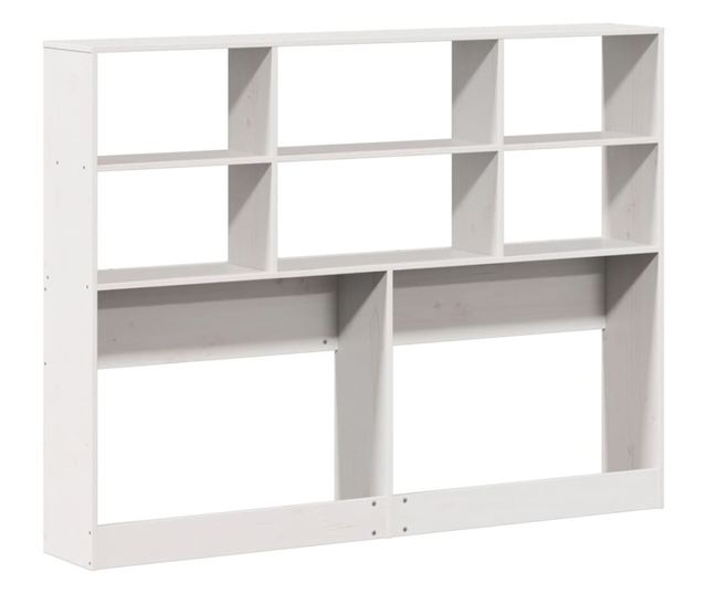 fehér tömör fenyőfa fejtámla tárolóval 160 cm