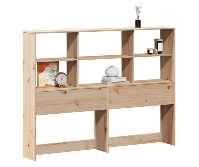 tömör fenyőfa fejtámla tárolóval 140 cm