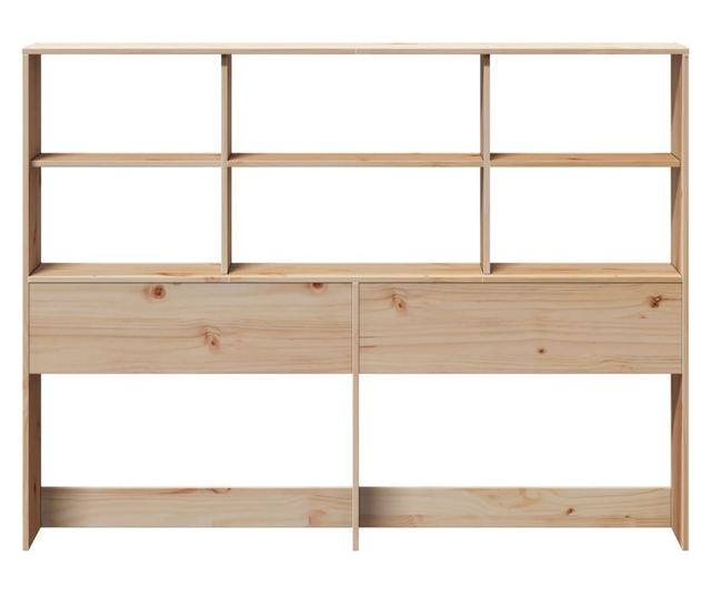 tömör fenyőfa fejtámla tárolóval 140 cm