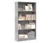 betonszürke szerelt fa könyvespolc 80 x 24 x 143 cm thumbnail 1