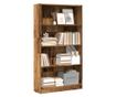 antik fa színű szerelt fa könyvespolc 80 x 24 x 143 cm thumbnail 1
