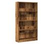 antik fa színű szerelt fa könyvespolc 80 x 24 x 143 cm thumbnail 2