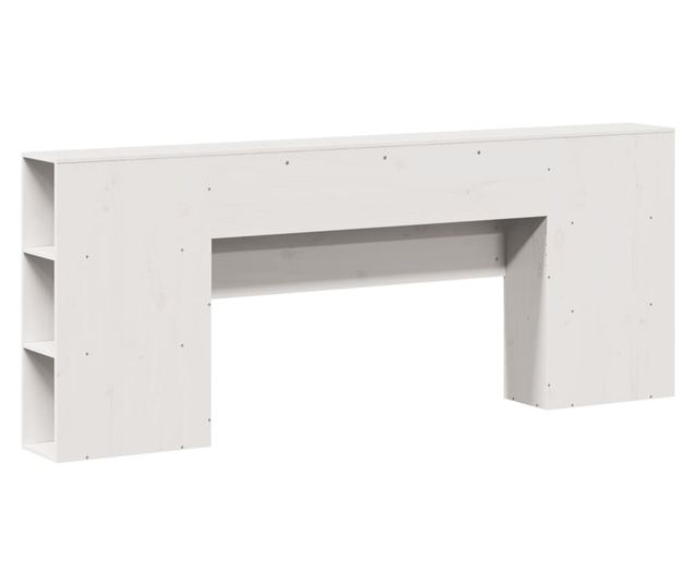 fehér tömör fenyőfa fejtámla tárolóval 180 cm