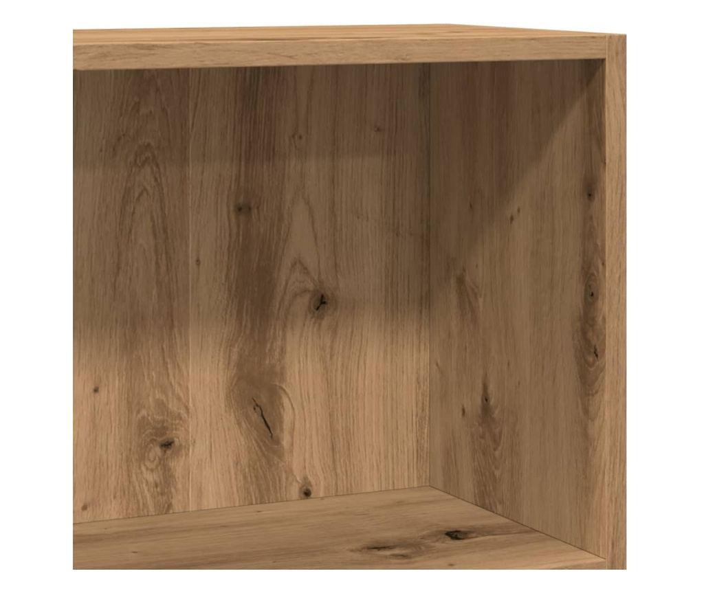 kézműves tölgy szerelt fa könyvespolc 60 x 24 x 76 cm - 7