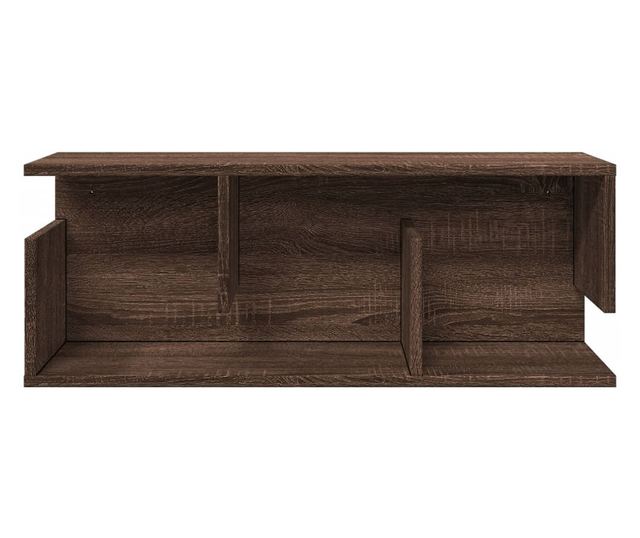 barna tölgy színű szerelt fa fali szekrény 80 x 20 x 30 cm