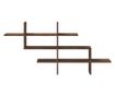 barna tölgy színű szerelt fa fali polc 124,5 x 18 x 60,5 cm thumbnail 4