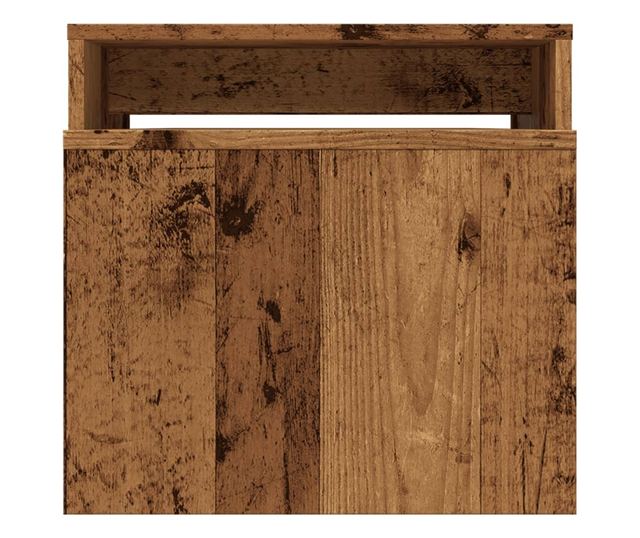 antik fa színű szerelt fa dohányzóasztal 100 x 48 x 40 cm