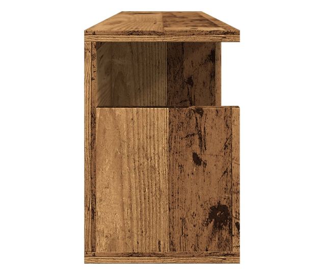 antik fa színű szerelt fa faliszekrény 80 x 20 x 30 cm