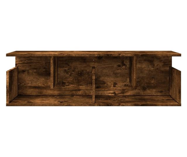 füstös tölgy színű szerelt fa faliszekrény 100 x 20 x 30 cm