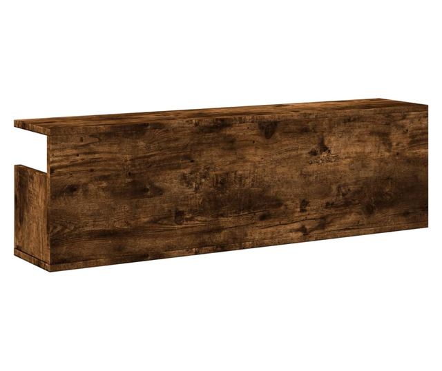 füstös tölgy színű szerelt fa faliszekrény 100 x 20 x 30 cm