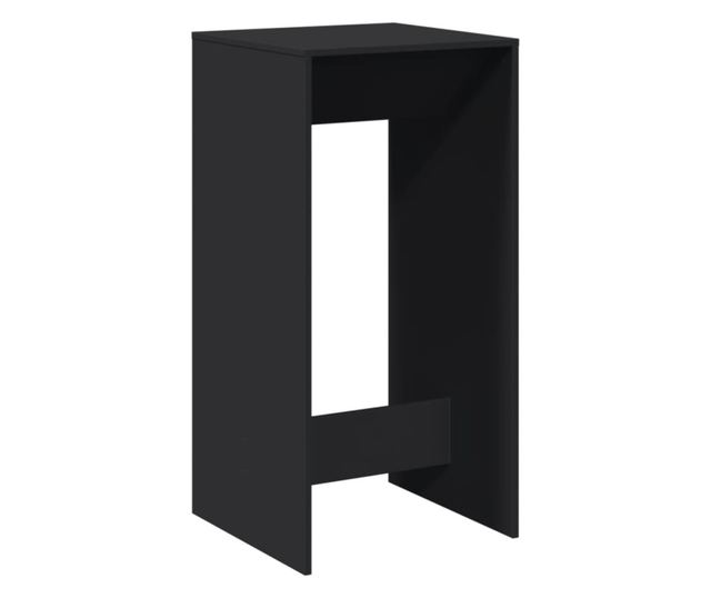 fekete szerelt fa bárasztal 51 x 50 x 103,5 cm