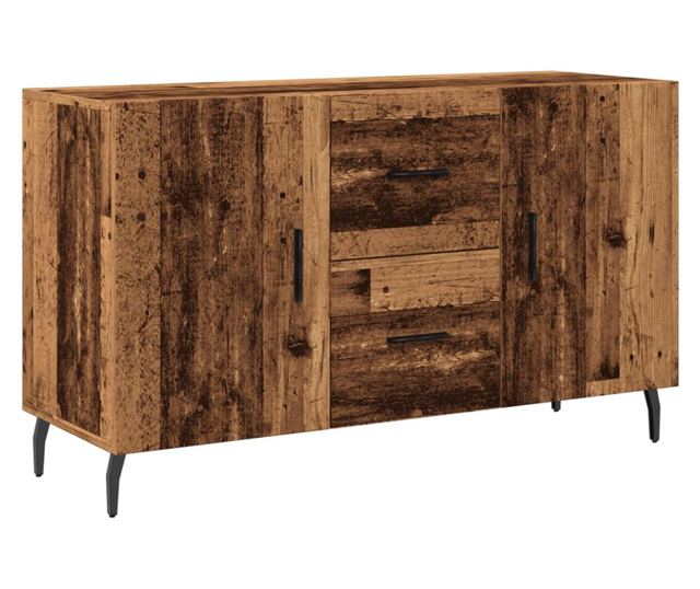 antik fa színű szerelt fa tálalószekrény 100 x 36 x 60 cm