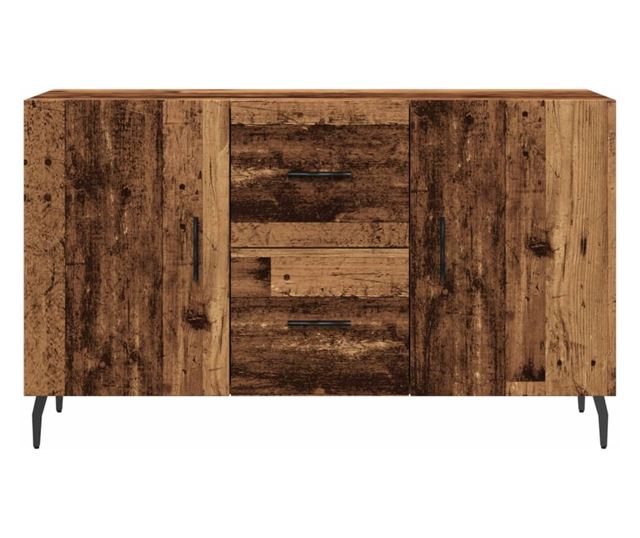 antik fa színű szerelt fa tálalószekrény 100 x 36 x 60 cm