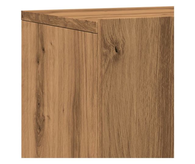 2 db kézműves tölgy falra szerelhető TV-szekrény 60x30x41 cm