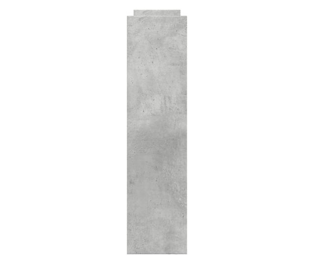 4 szintes betonszürke szerelt fa keskeny tárolókocsi