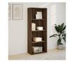 barna tölgy színű szerelt fa könyvespolc 60 x 30 x 152 cm