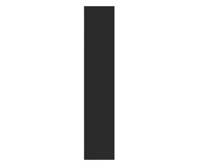 fekete szerelt fa könyvespolc 60 x 30 x 152 cm