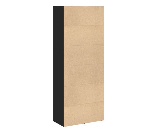 fekete szerelt fa könyvespolc 60 x 30 x 152 cm