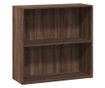barna tölgy színű szerelt fa könyvespolc 80 x 30 x 77 cm