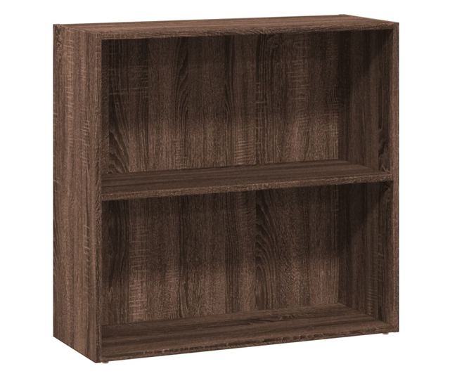 barna tölgy színű szerelt fa könyvespolc 80 x 30 x 77 cm