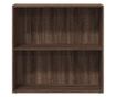 barna tölgy színű szerelt fa könyvespolc 80 x 30 x 77 cm