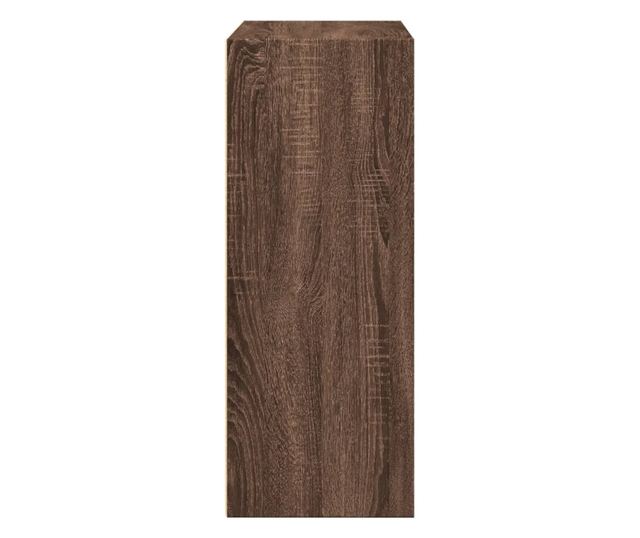 barna tölgy színű szerelt fa könyvespolc 80 x 30 x 77 cm