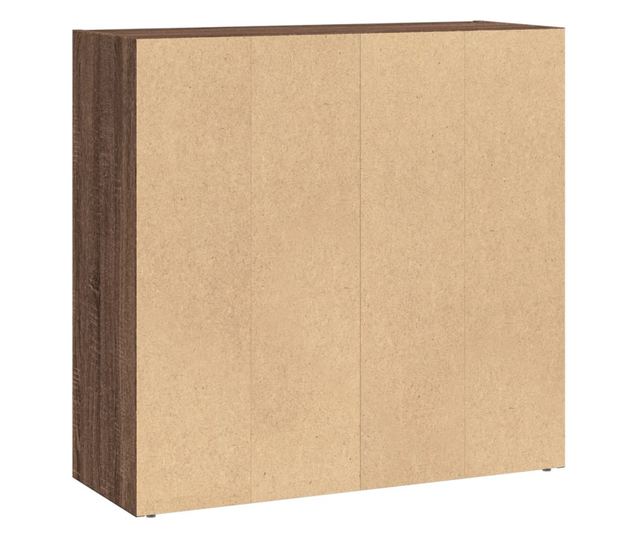 barna tölgy színű szerelt fa könyvespolc 80 x 30 x 77 cm