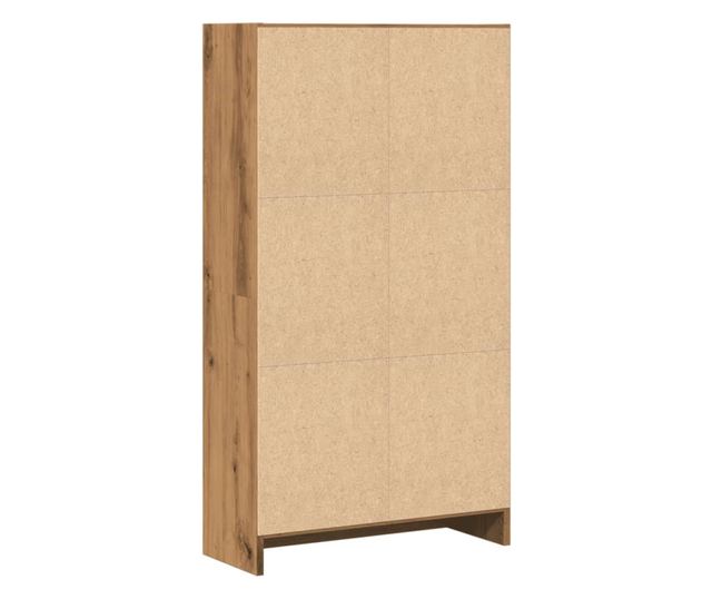 kézműves tölgy szerelt fa könyvespolc 60 x 24 x 109 cm