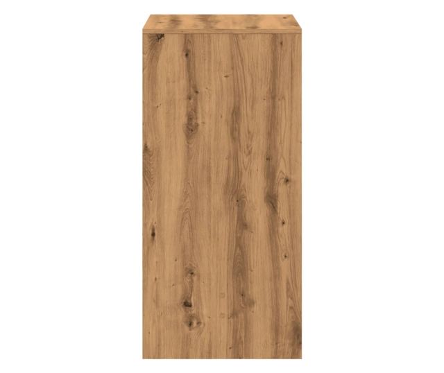 kézműves tölgy színű szerelt fa bárasztal 51 x 50 x 103,5 cm