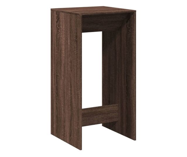 barna tölgy színű szerelt fa bárasztal 51 x 50 x 103,5 cm