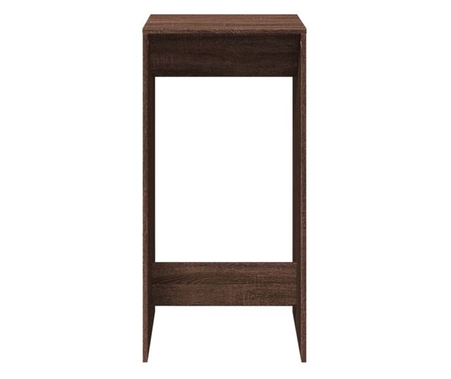 barna tölgy színű szerelt fa bárasztal 51 x 50 x 103,5 cm