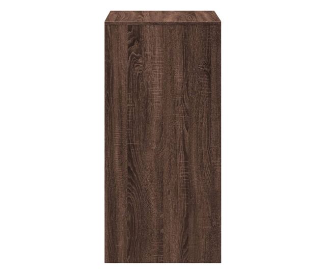 barna tölgy színű szerelt fa bárasztal 51 x 50 x 103,5 cm