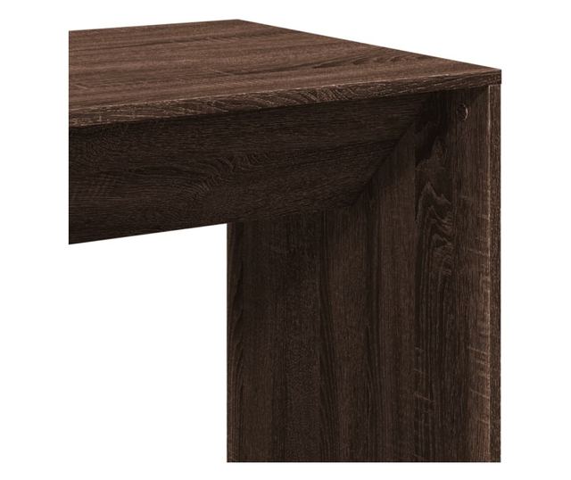 barna tölgy színű szerelt fa bárasztal 51 x 50 x 103,5 cm