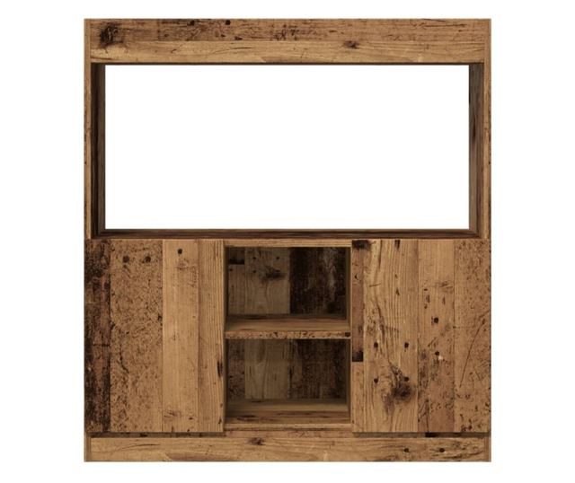 antik fa színű szerelt fa magasszekrény 92 x 33 x 100 cm