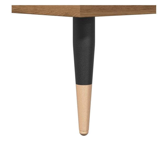 kézműves tölgy színű szerelt fa magasszekrény 60 x 36 x 110 cm