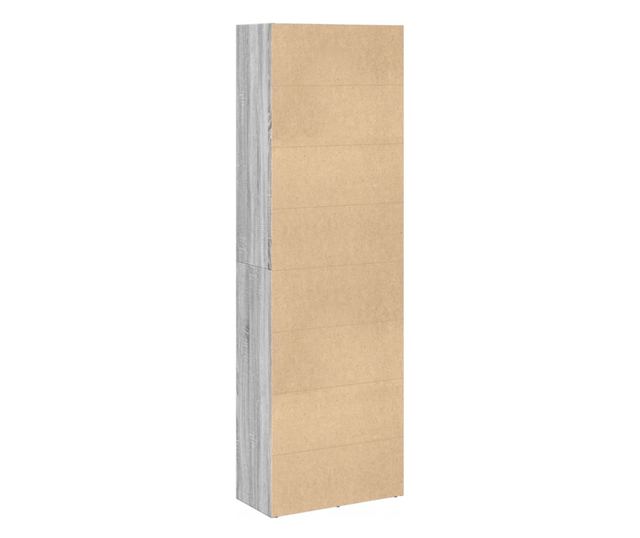 szürke sonoma színű szerelt fa könyvespolc 60 x 30 x 189 cm