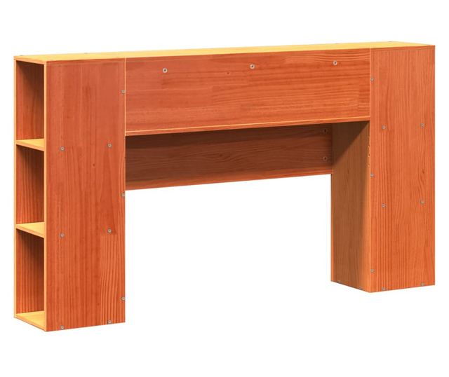 viaszbarna tömör fenyőfa fejtámla tárolóval 150 cm