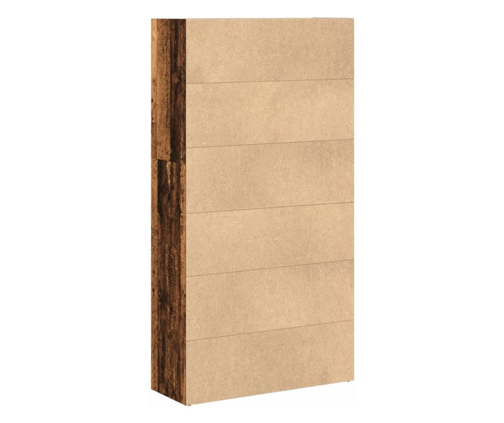 Knihovna old wood 80 x 30 x 152 cm kompozitní dřevo - 5